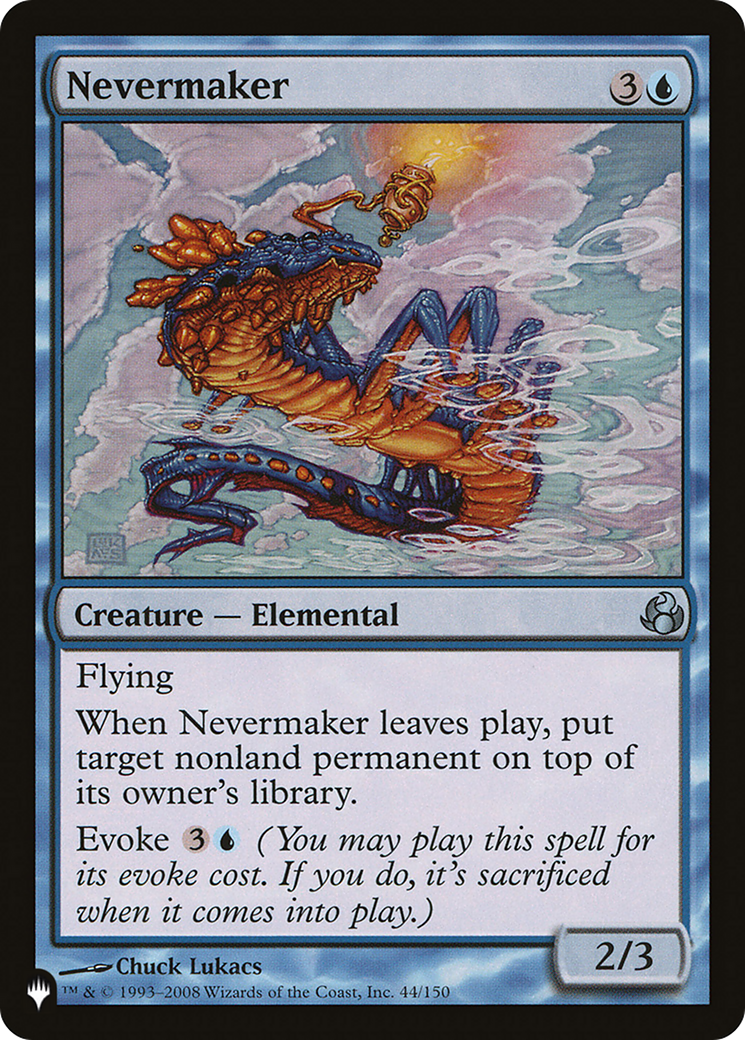 Nevermaker [The List] | Jomio and Rueliete's Cards and Comics