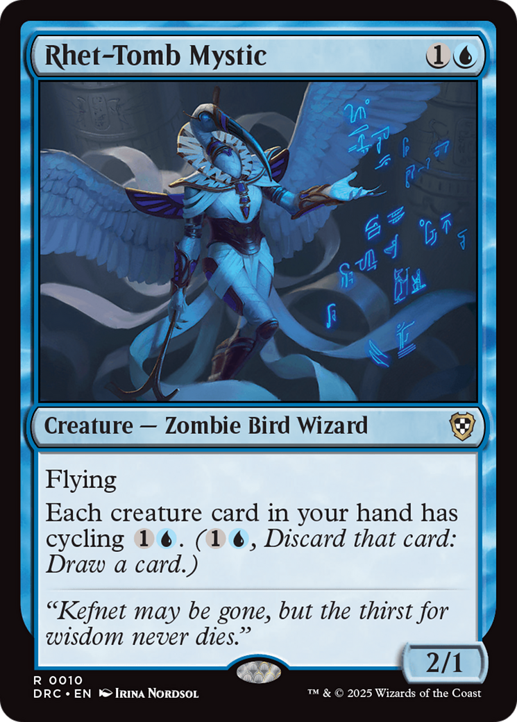 Rhet-Tomb Mystic [Aetherdrift Commander] | Jomio and Rueliete's Cards and Comics