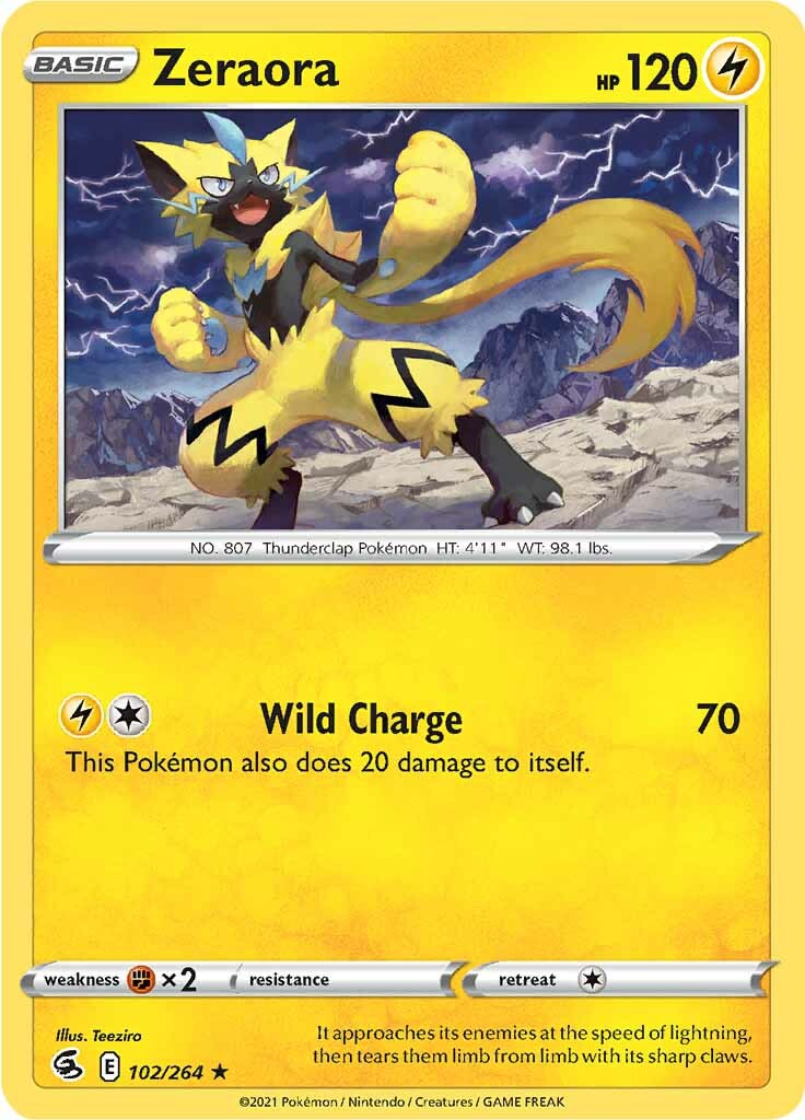 Zeraora (102/264) [Sword & Shield: Fusion Strike] | Jomio and Rueliete's Cards and Comics