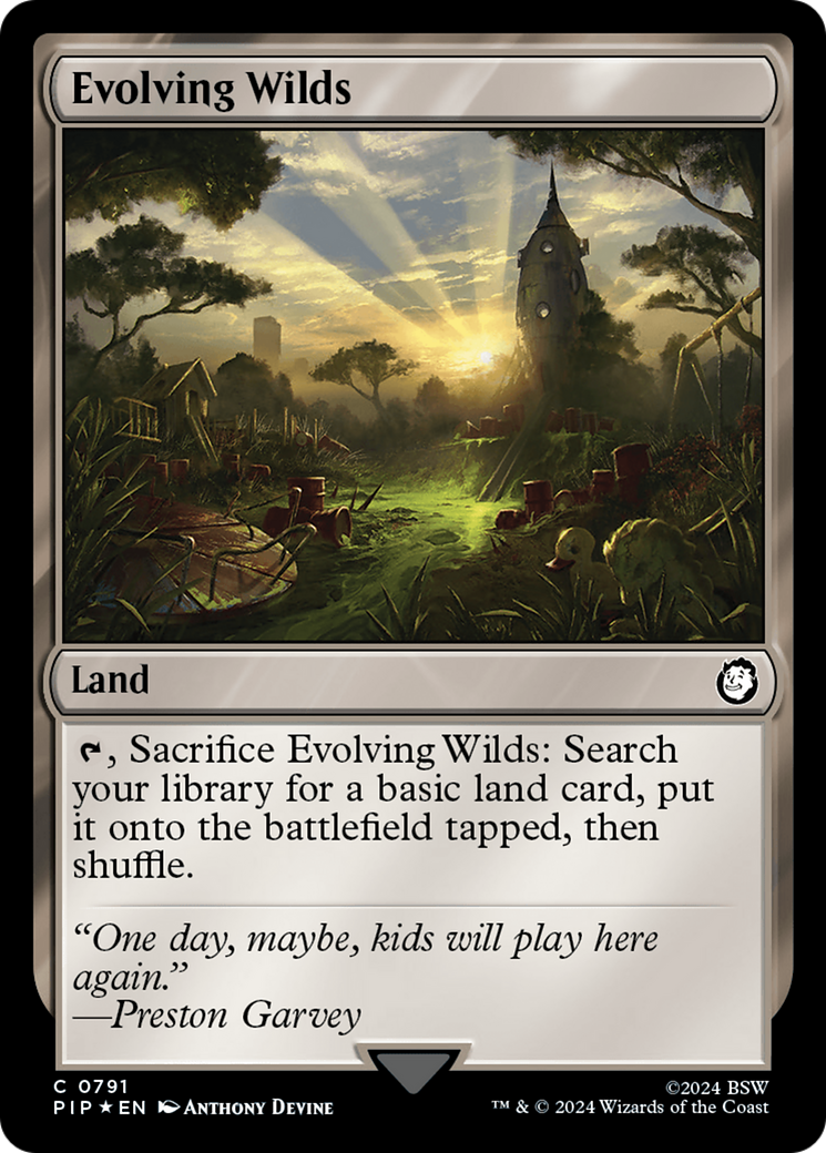 Evolving Wilds (Surge Foil) [Fallout] | Jomio and Rueliete's Cards and Comics