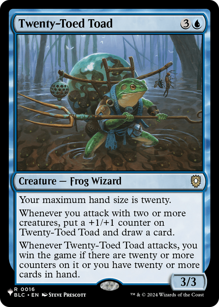 Twenty-Toed Toad [The List] | Jomio and Rueliete's Cards and Comics