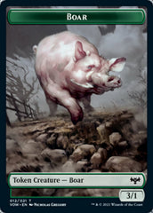 Insect // Boar Double-Sided Token [Innistrad: Crimson Vow Tokens] | Jomio and Rueliete's Cards and Comics
