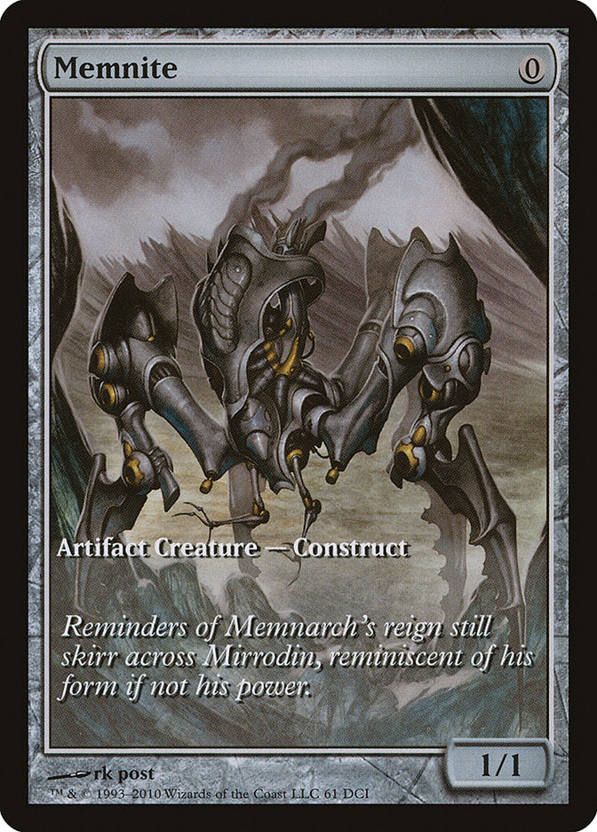 Memnite (Game Day) (Extended Art) [Scars of Mirrodin Promos] | Jomio and Rueliete's Cards and Comics