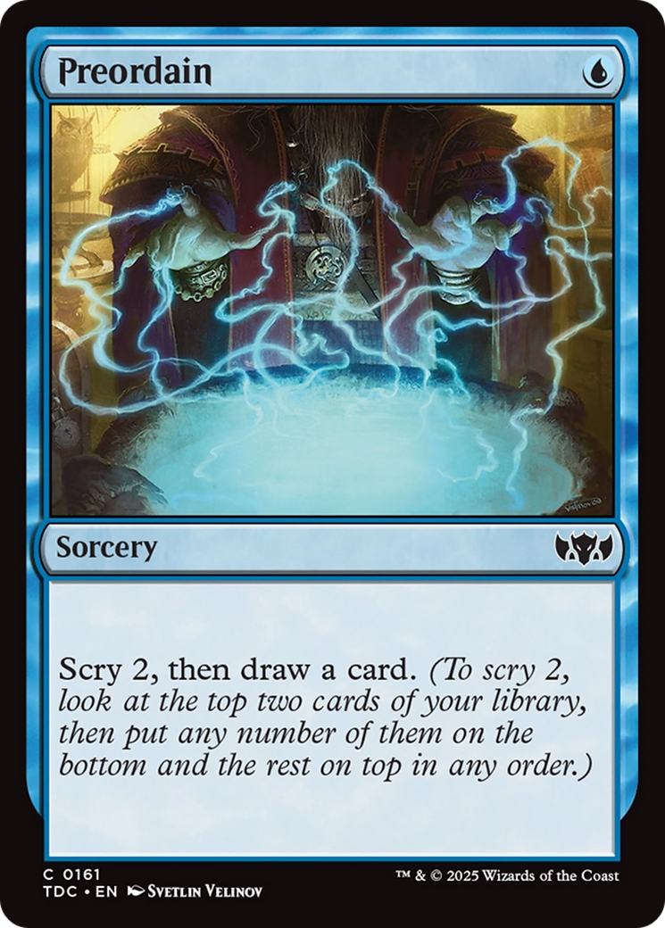 Preordain [Tarkir: Dragonstorm Commander] | Jomio and Rueliete's Cards and Comics