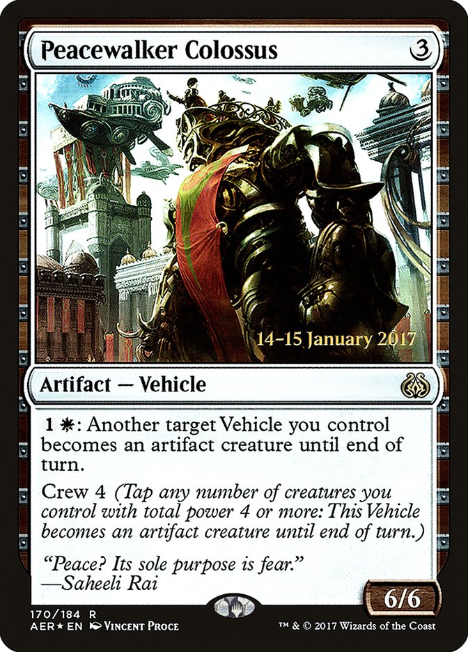 Peacewalker Colossus [Aether Revolt Prerelease Promos] | Jomio and Rueliete's Cards and Comics