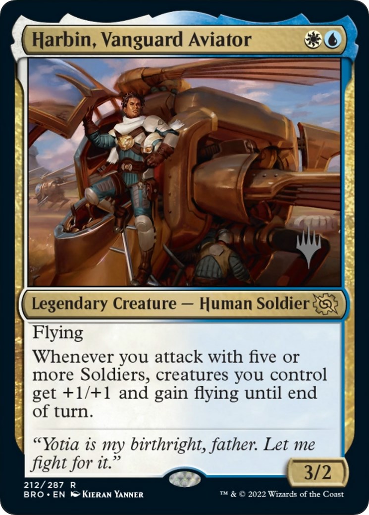 Harbin, Vanguard Aviator (Promo Pack) [The Brothers' War Promos] | Jomio and Rueliete's Cards and Comics