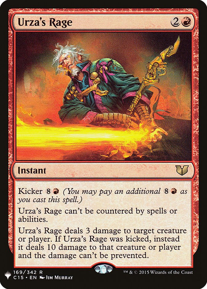 Urza's Rage [The List] | Jomio and Rueliete's Cards and Comics