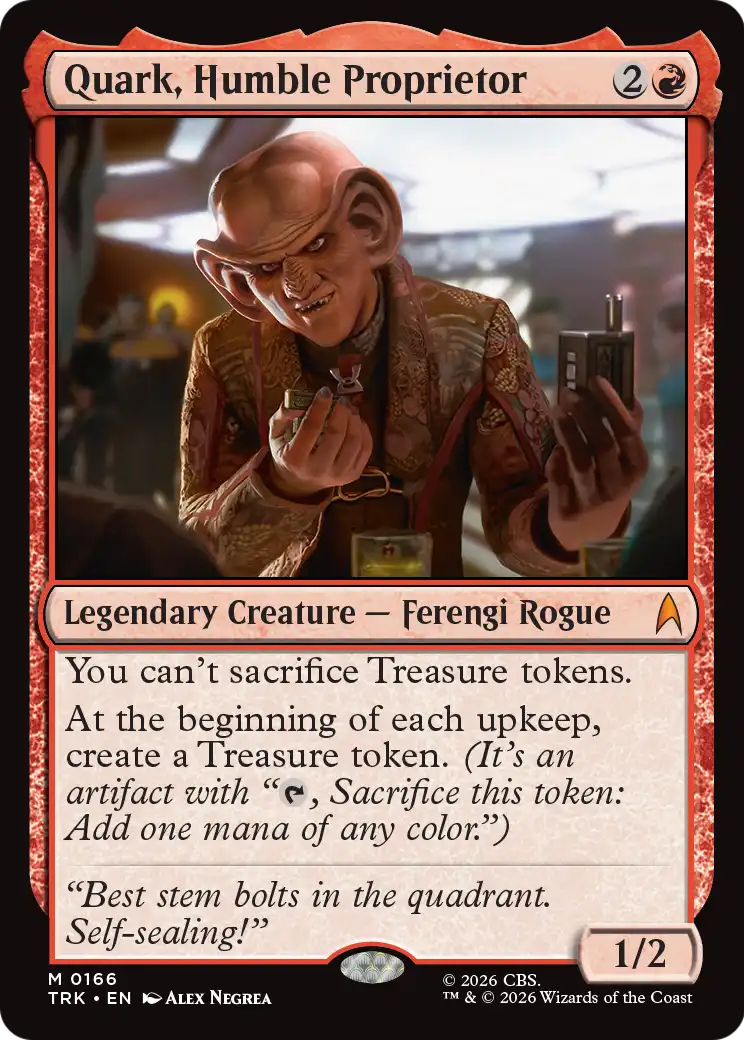 Quark, Humble Proprietor [Star Trek] | Jomio and Rueliete's Cards and Comics