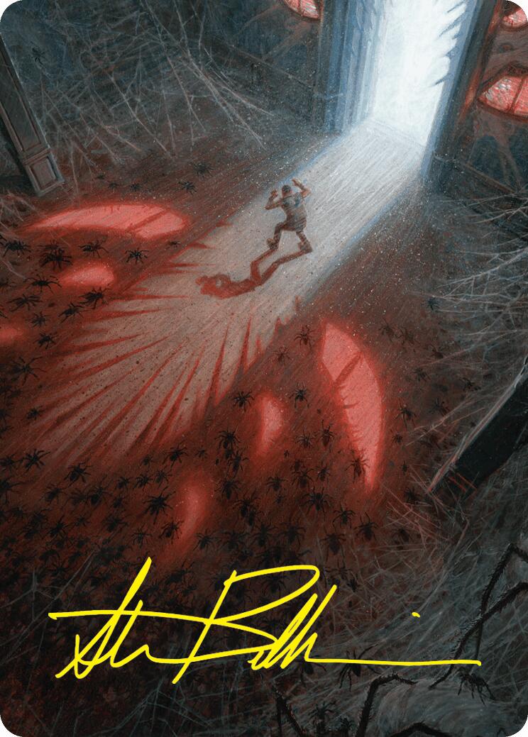 Fear My Authority Art Card (Gold-Stamped Signature) [Duskmourn: House of Horror Art Series] | Jomio and Rueliete's Cards and Comics