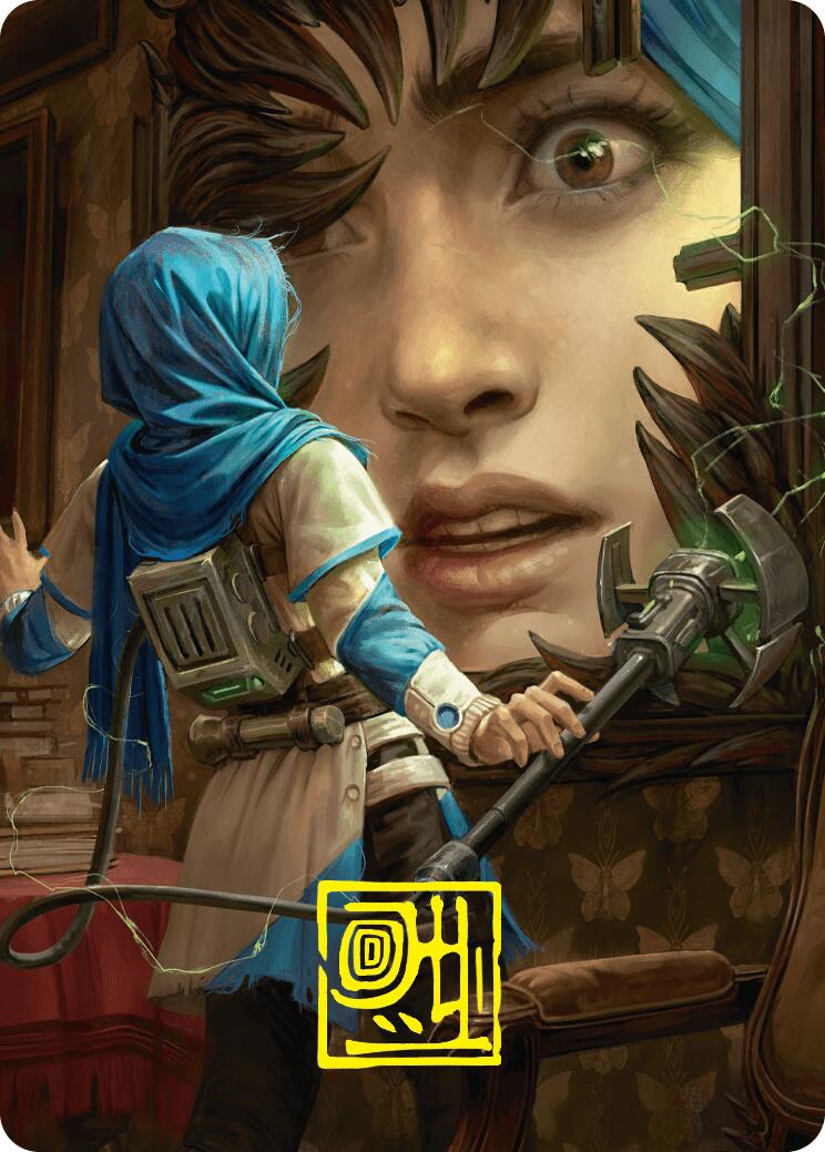 Reality Is Mine to Control Art Card (Gold-Stamped Signature) [Duskmourn: House of Horror Art Series] | Jomio and Rueliete's Cards and Comics