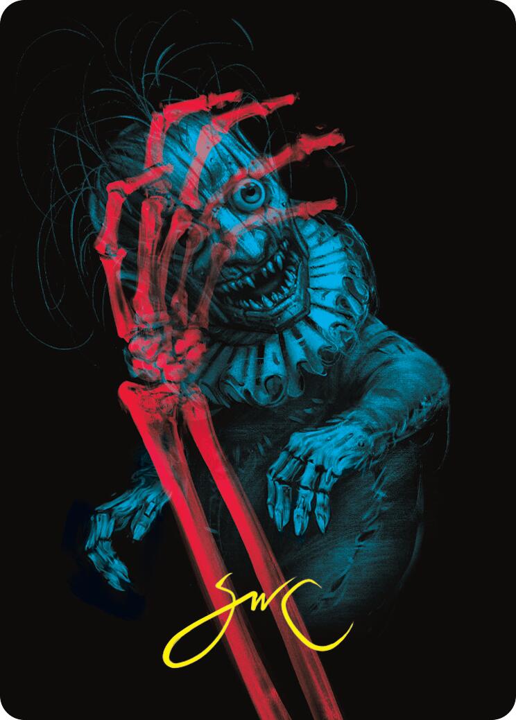 Marvin, Murderous Mimic Art Card (Gold-Stamped Signature) [Duskmourn: House of Horror Art Series] | Jomio and Rueliete's Cards and Comics