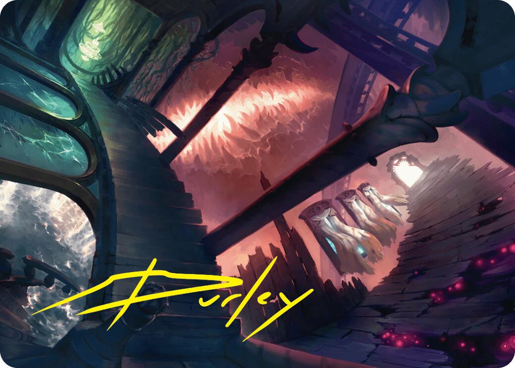 Terramorphic Expanse Art Card (Gold-Stamped Signature) [Duskmourn: House of Horror Art Series] | Jomio and Rueliete's Cards and Comics