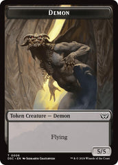 Demon // Bird Double-Sided Token [Duskmourn: House of Horror Commander Tokens] | Jomio and Rueliete's Cards and Comics