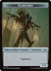 Inkling // Scarecrow Double-Sided Token [Duskmourn: House of Horror Commander Tokens] | Jomio and Rueliete's Cards and Comics