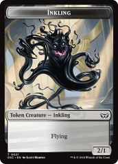 Inkling // Scarecrow Double-Sided Token [Duskmourn: House of Horror Commander Tokens] | Jomio and Rueliete's Cards and Comics
