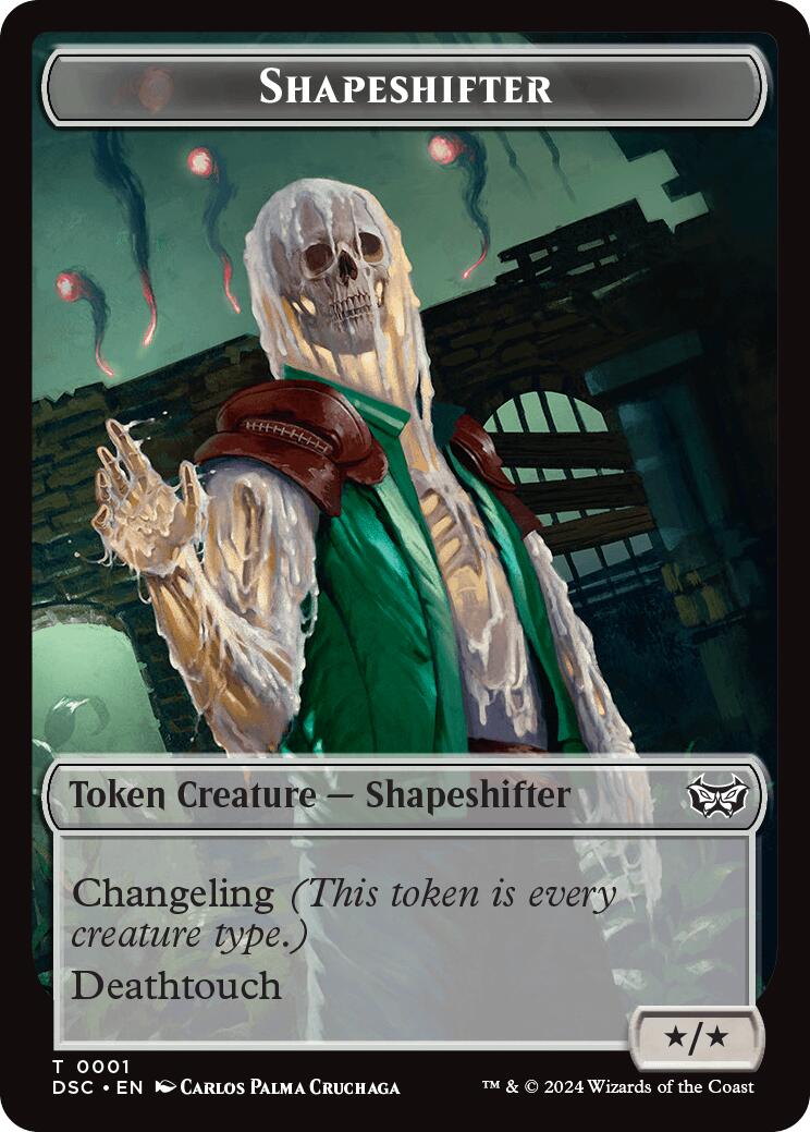 Shapeshifter // Insect (0022) Double-Sided Token [Duskmourn: House of Horror Commander Tokens] | Jomio and Rueliete's Cards and Comics