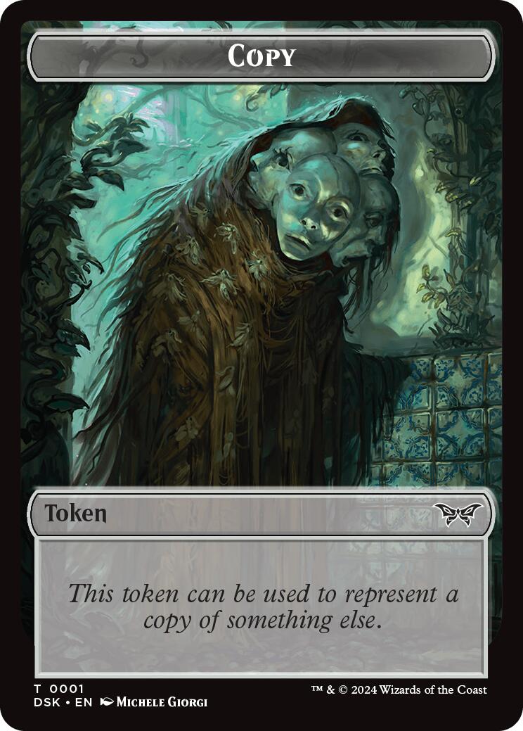 Shark // Copy Double-Sided Token [Duskmourn: House of Horror Commander Tokens] | Jomio and Rueliete's Cards and Comics