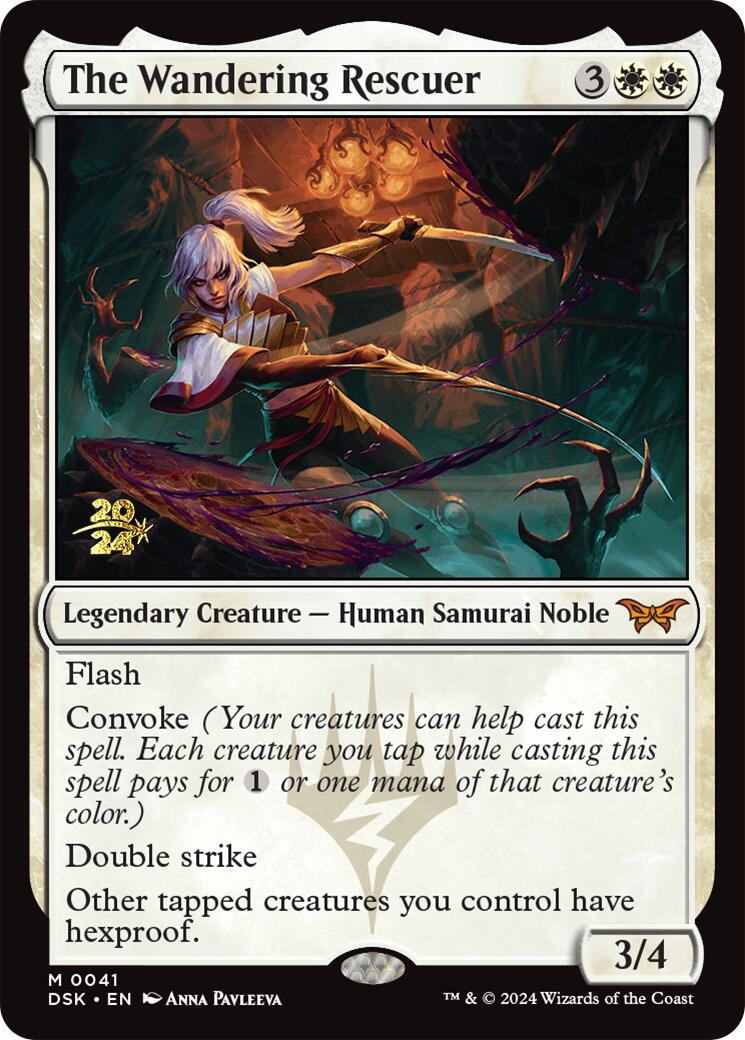 The Wandering Rescuer [Duskmourn: House of Horror Prerelease Promos] | Jomio and Rueliete's Cards and Comics