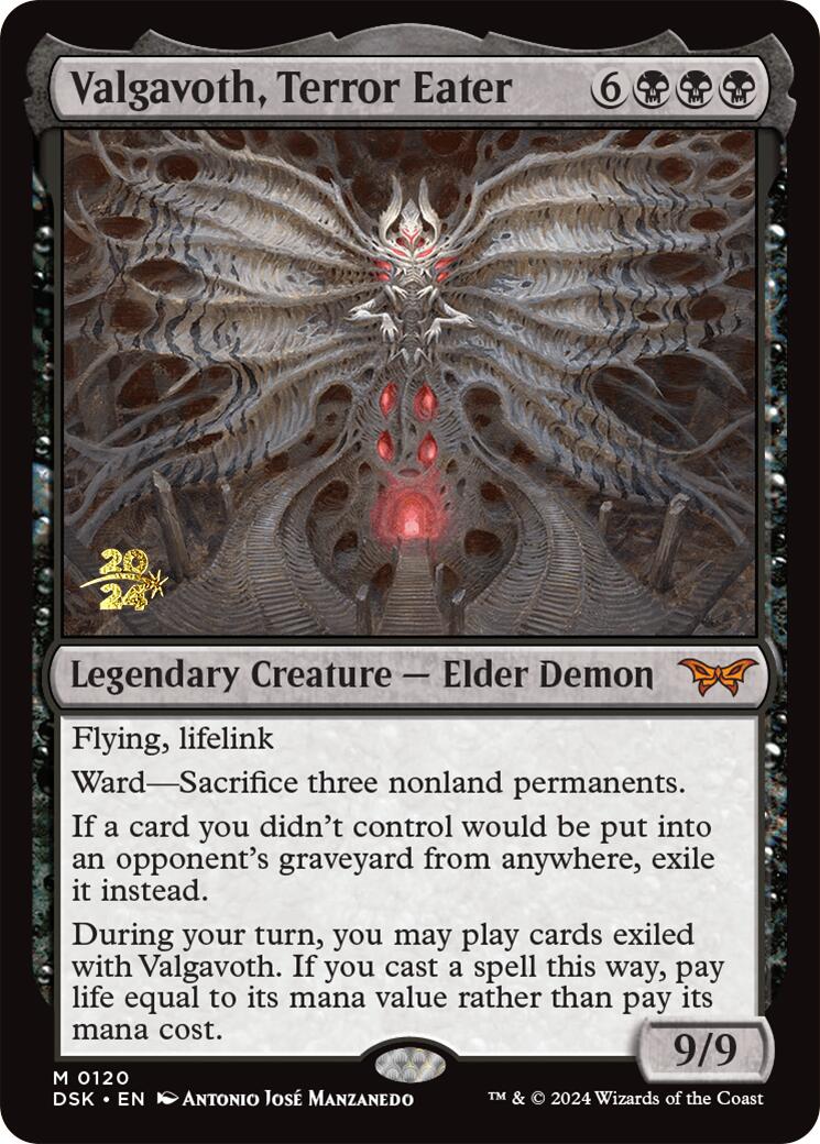 Valgavoth, Terror Eater [Duskmourn: House of Horror Prerelease Promos] | Jomio and Rueliete's Cards and Comics