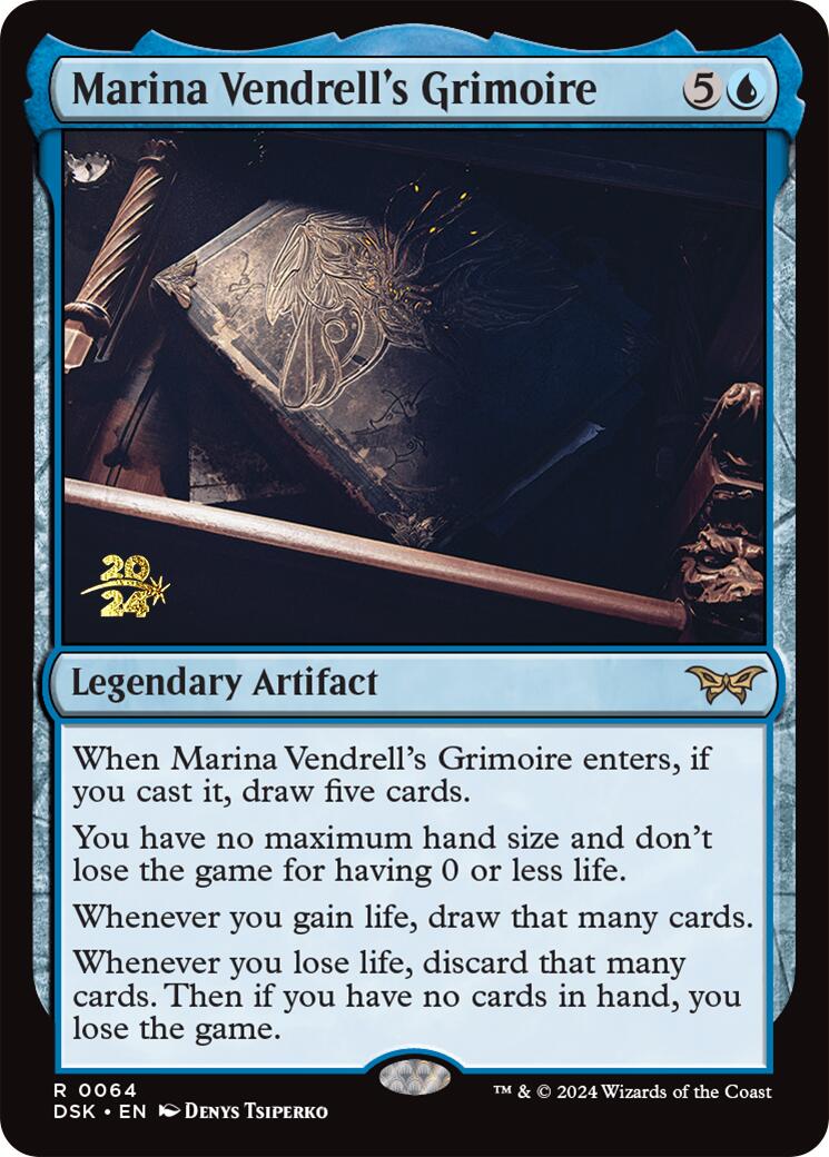 Marina Vendrell's Grimoire [Duskmourn: House of Horror Prerelease Promos] | Jomio and Rueliete's Cards and Comics