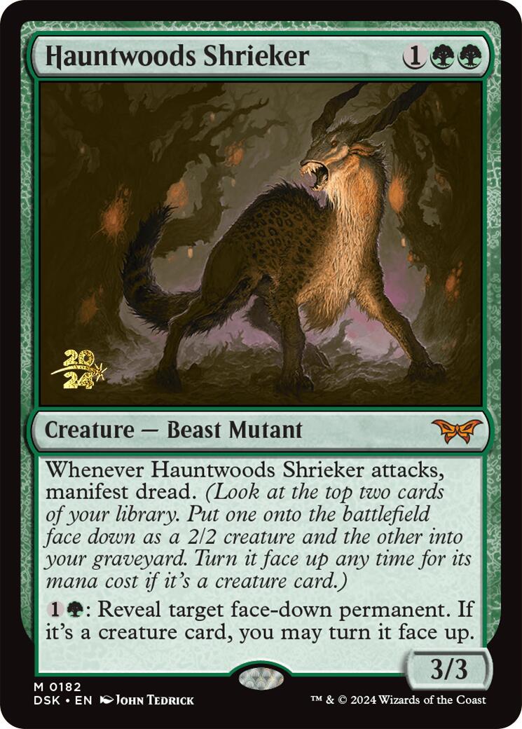 Hauntwoods Shrieker [Duskmourn: House of Horror Prerelease Promos] | Jomio and Rueliete's Cards and Comics