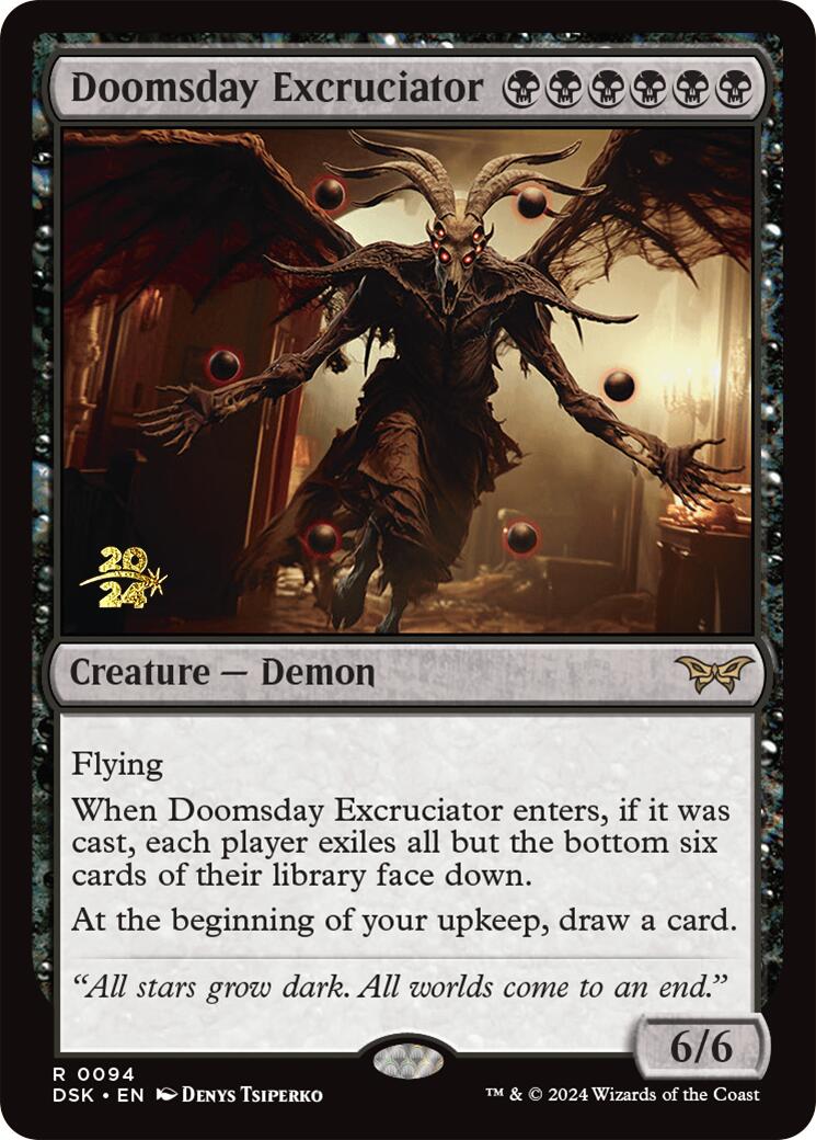 Doomsday Excruciator [Duskmourn: House of Horror Prerelease Promos] | Jomio and Rueliete's Cards and Comics