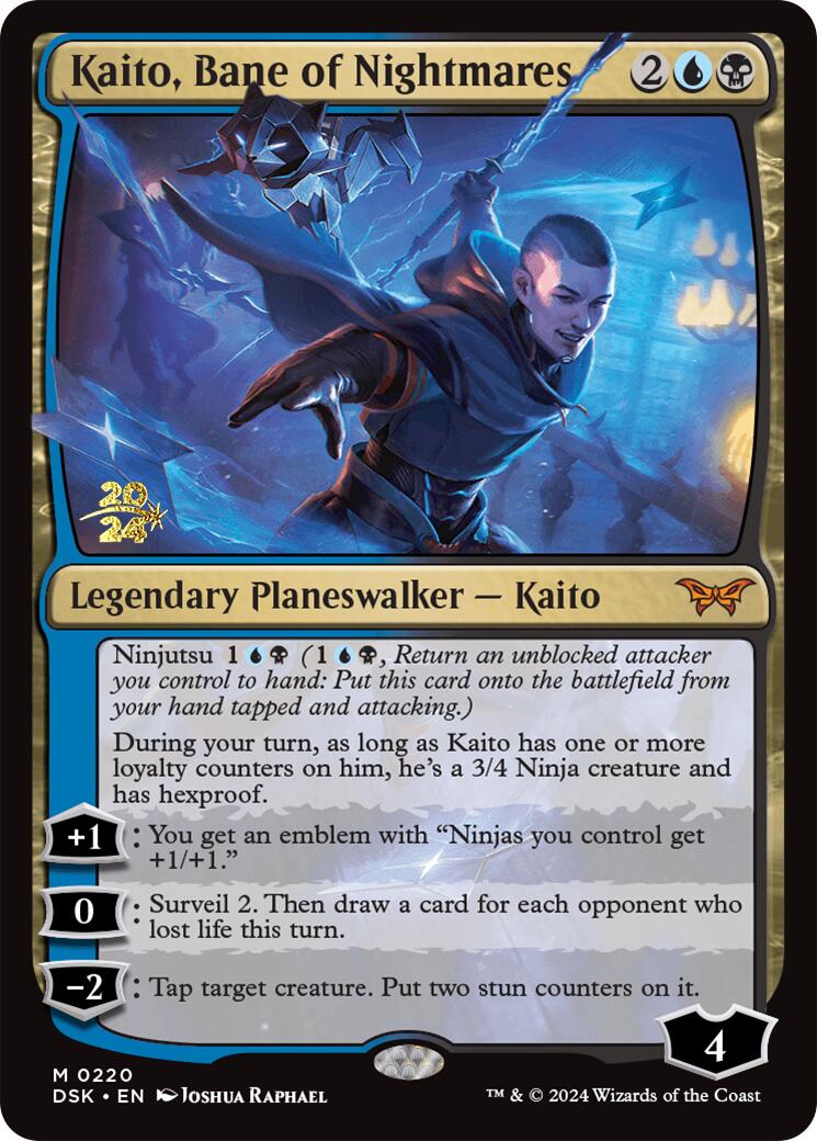 Kaito, Bane of Nightmares [Duskmourn: House of Horror Prerelease Promos] | Jomio and Rueliete's Cards and Comics