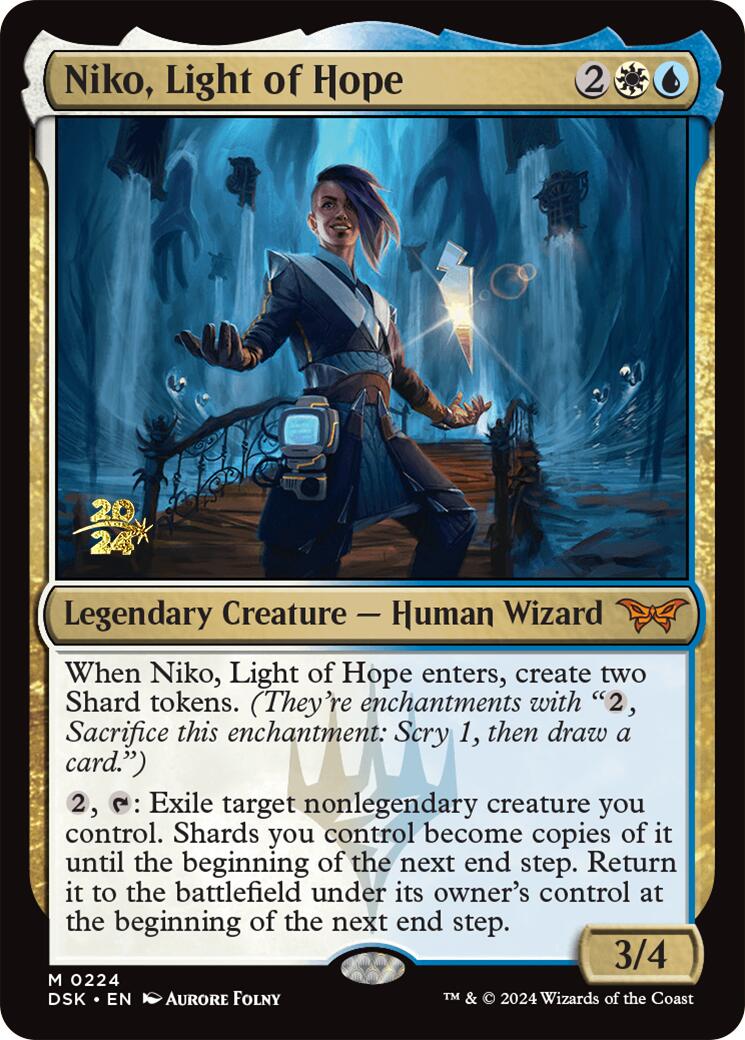 Niko, Light of Hope [Duskmourn: House of Horror Prerelease Promos] | Jomio and Rueliete's Cards and Comics