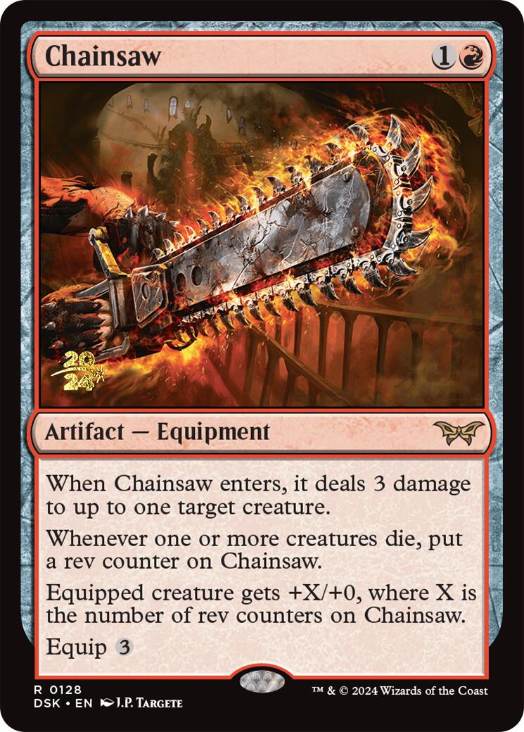 Chainsaw [Duskmourn: House of Horror Prerelease Promos] | Jomio and Rueliete's Cards and Comics