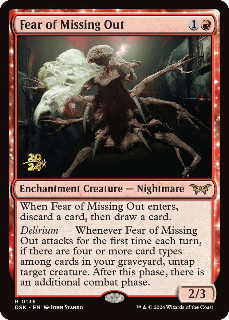 Fear of Missing Out [Duskmourn: House of Horror Prerelease Promos] | Jomio and Rueliete's Cards and Comics