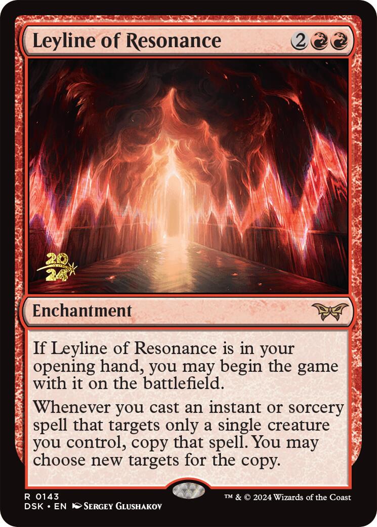 Leyline of Resonance [Duskmourn: House of Horror Prerelease Promos] | Jomio and Rueliete's Cards and Comics