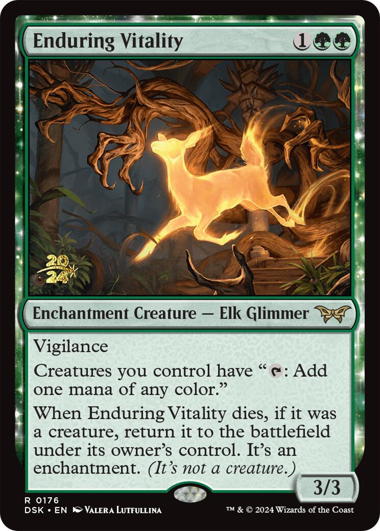 Enduring Vitality [Duskmourn: House of Horror Prerelease Promos] | Jomio and Rueliete's Cards and Comics