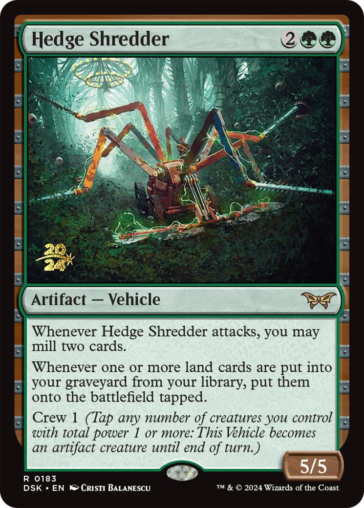 Hedge Shredder [Duskmourn: House of Horror Prerelease Promos] | Jomio and Rueliete's Cards and Comics
