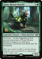 Kona, Rescue Beastie (0187) [Duskmourn: House of Horror Prerelease Promos] | Jomio and Rueliete's Cards and Comics