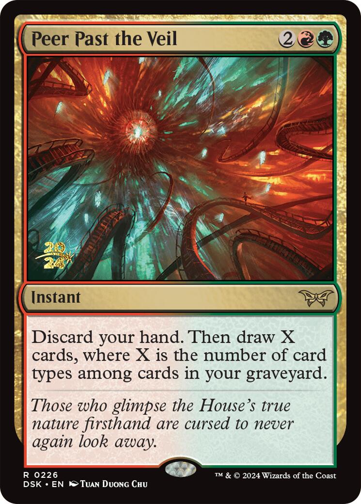 Peer Past the Veil [Duskmourn: House of Horror Prerelease Promos] | Jomio and Rueliete's Cards and Comics