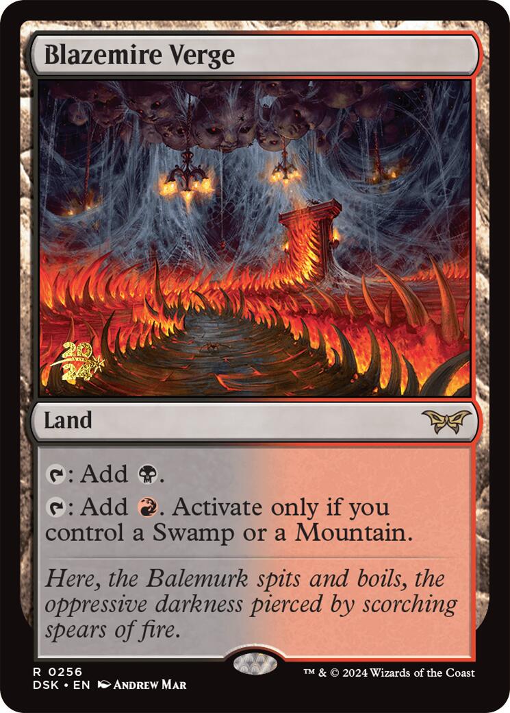 Blazemire Verge [Duskmourn: House of Horror Prerelease Promos] | Jomio and Rueliete's Cards and Comics