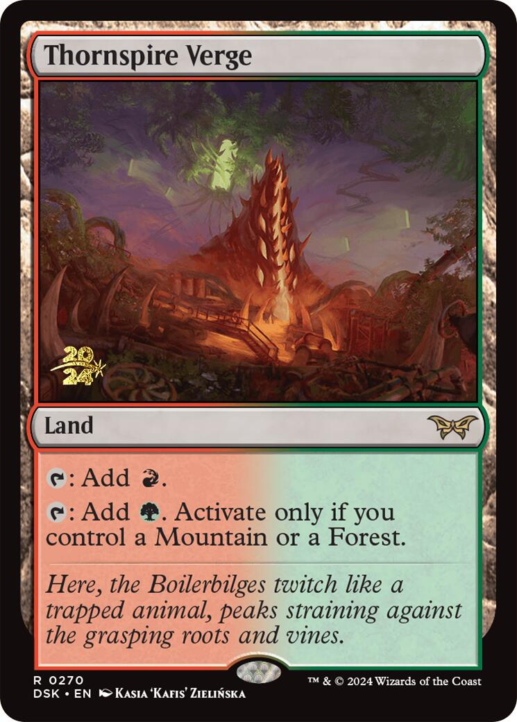 Thornspire Verge [Duskmourn: House of Horror Prerelease Promos] | Jomio and Rueliete's Cards and Comics