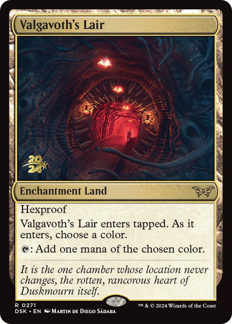 Valgavoth's Lair [Duskmourn: House of Horror Prerelease Promos] | Jomio and Rueliete's Cards and Comics