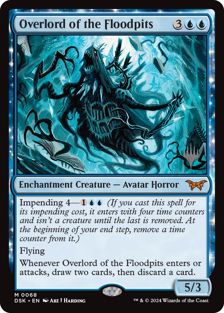 Overlord of the Floodpits (Promo Pack) [Duskmourn: House of Horror Promos] | Jomio and Rueliete's Cards and Comics