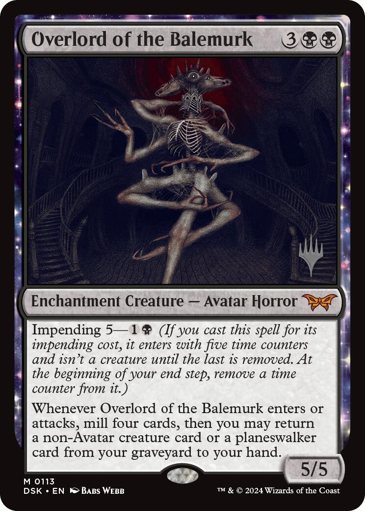 Overlord of the Balemurk (Promo Pack) [Duskmourn: House of Horror Promos] | Jomio and Rueliete's Cards and Comics