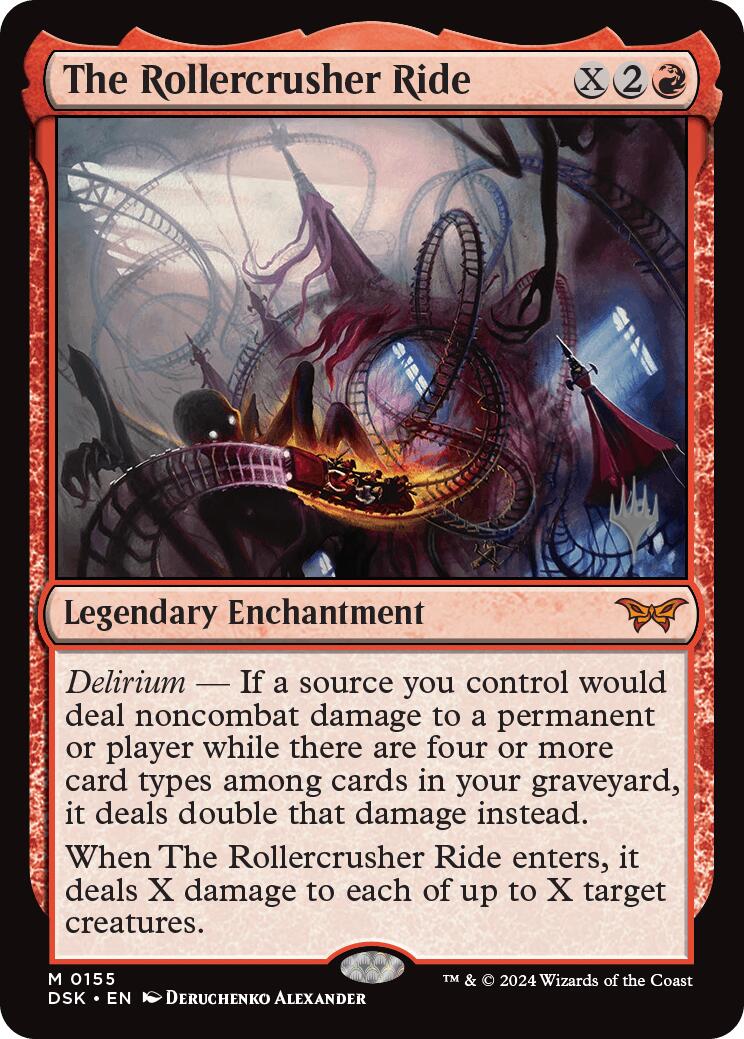 The Rollercrusher Ride (0155) (Promo Pack) [Duskmourn: House of Horror Promos] | Jomio and Rueliete's Cards and Comics