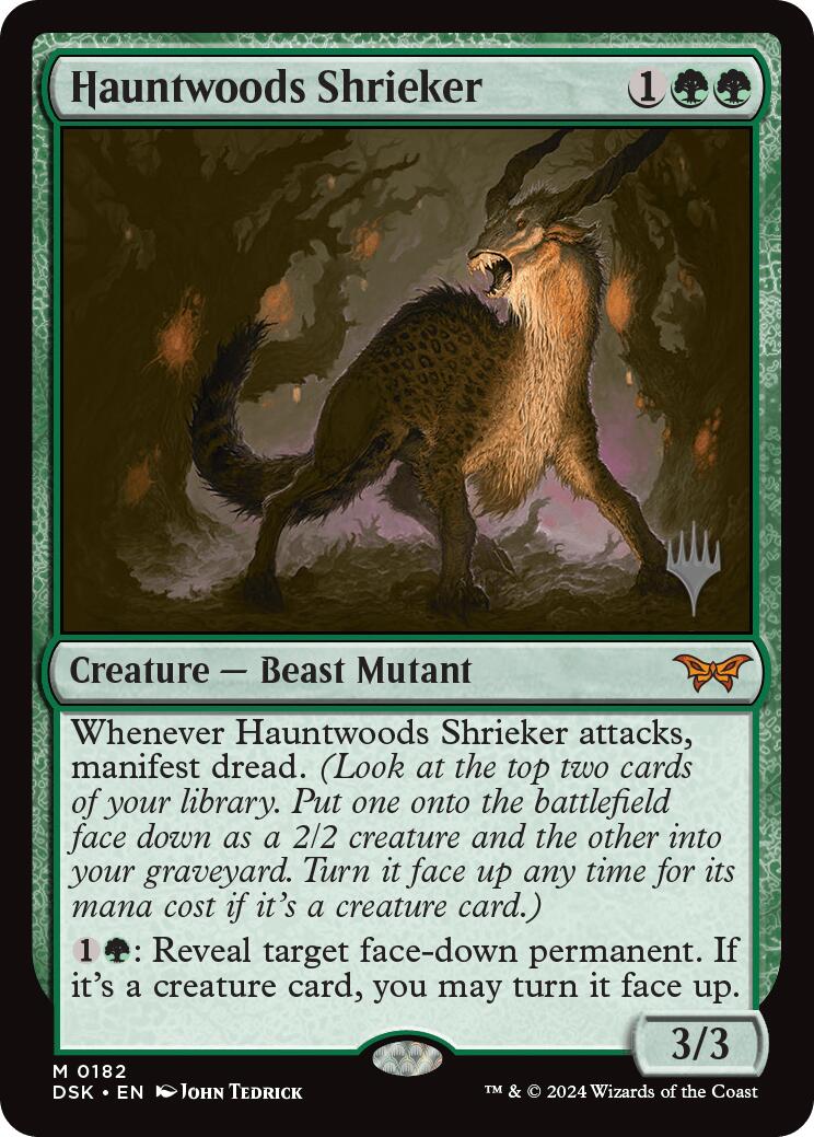 Hauntwoods Shrieker (Promo Pack) [Duskmourn: House of Horror Promos] | Jomio and Rueliete's Cards and Comics