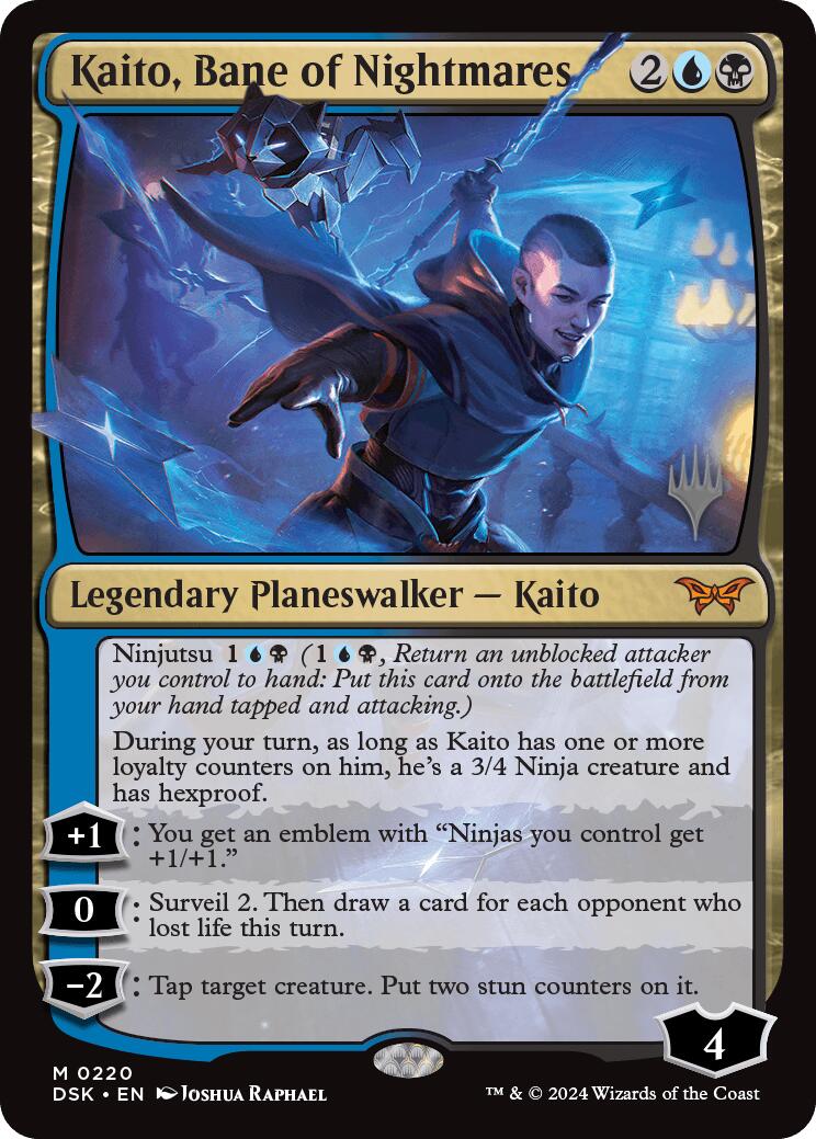 Kaito, Bane of Nightmares (Promo Pack) [Duskmourn: House of Horror Promos] | Jomio and Rueliete's Cards and Comics