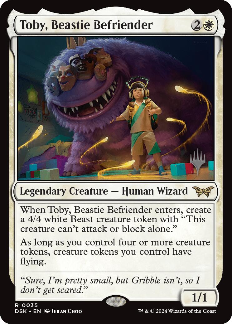 Toby, Beastie Befriender (Promo Pack) [Duskmourn: House of Horror Promos] | Jomio and Rueliete's Cards and Comics