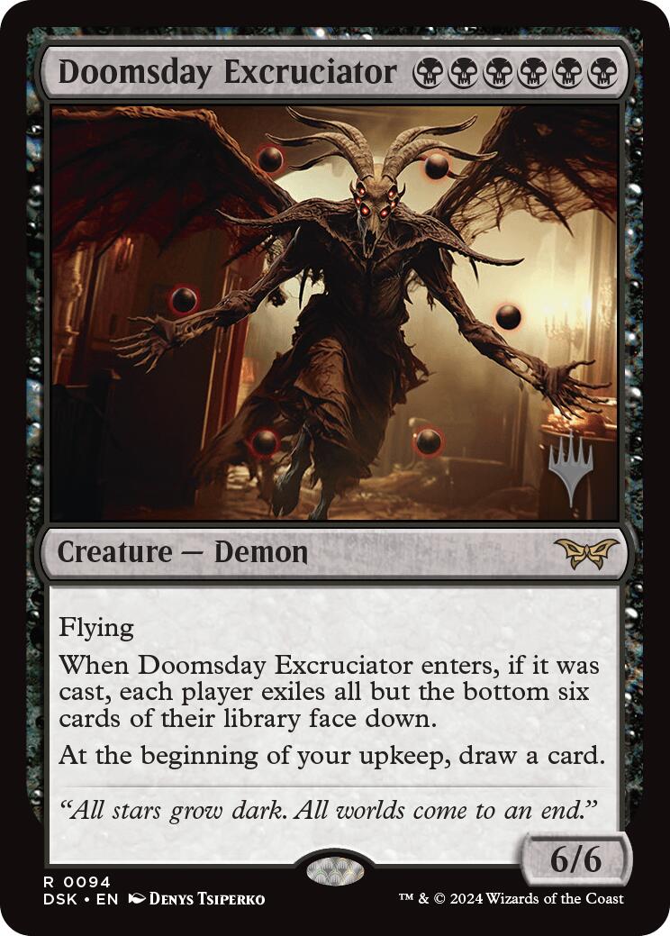 Doomsday Excruciator (Promo Pack) [Duskmourn: House of Horror Promos] | Jomio and Rueliete's Cards and Comics