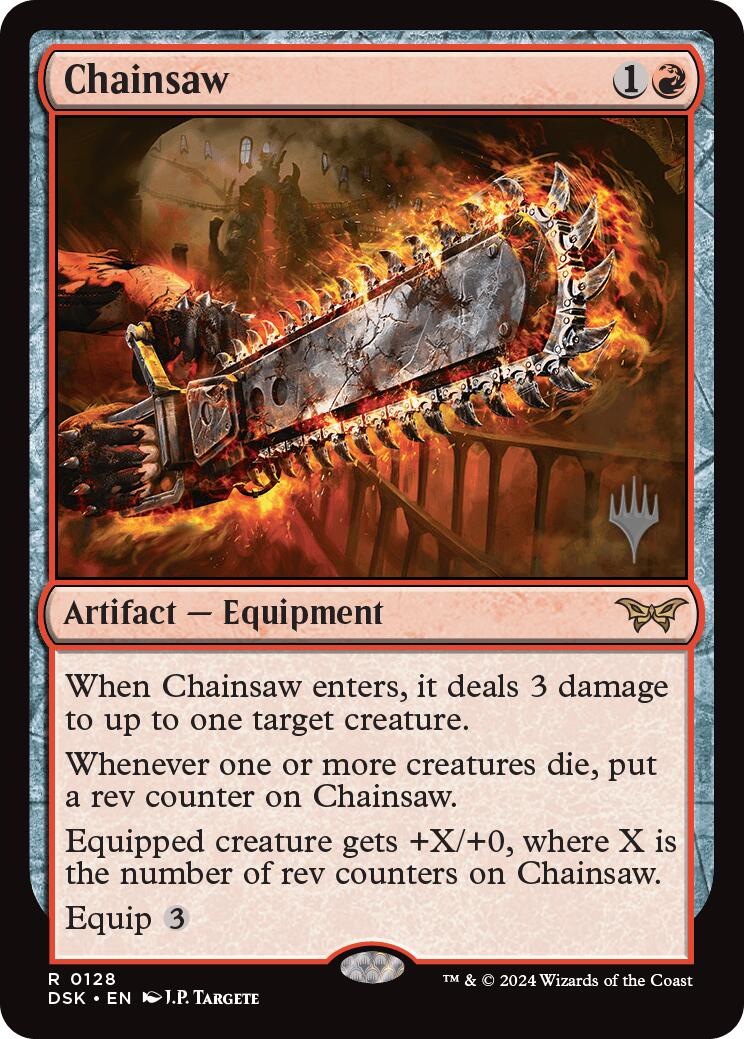Chainsaw (Promo Pack) [Duskmourn: House of Horror Promos] | Jomio and Rueliete's Cards and Comics