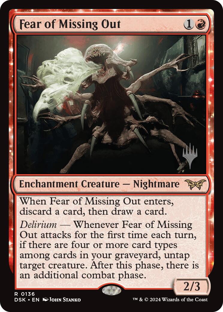 Fear of Missing Out (Promo Pack) [Duskmourn: House of Horror Promos] | Jomio and Rueliete's Cards and Comics