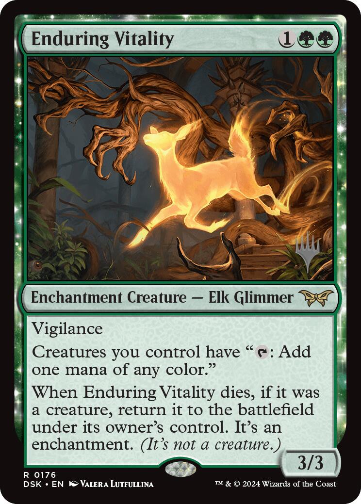 Enduring Vitality (Promo Pack) [Duskmourn: House of Horror Promos] | Jomio and Rueliete's Cards and Comics