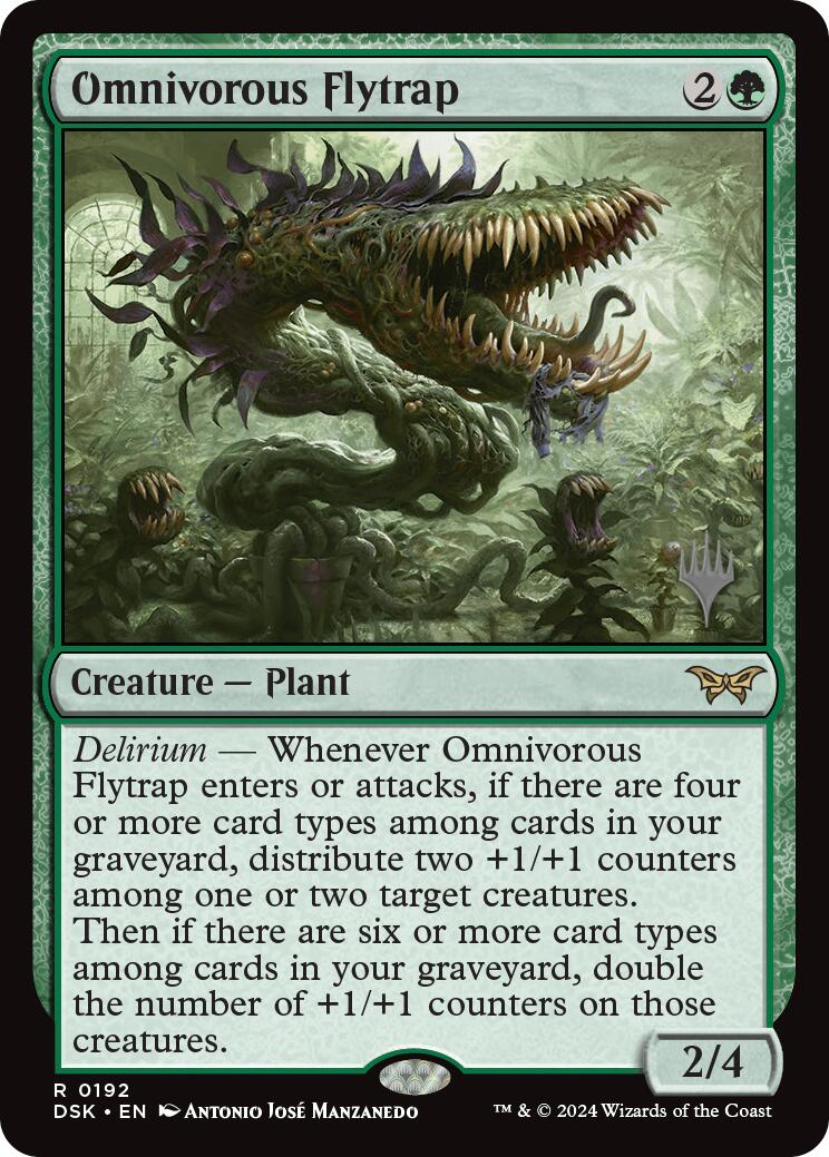 Omnivorous Flytrap (Promo Pack) [Duskmourn: House of Horror Promos] | Jomio and Rueliete's Cards and Comics