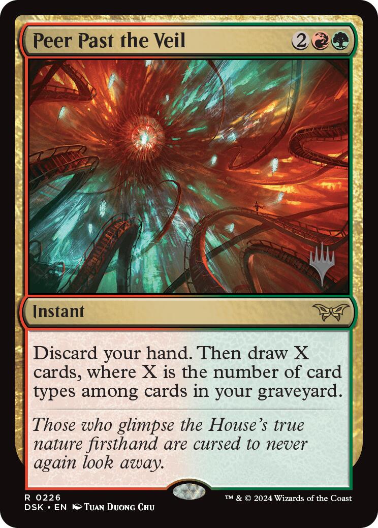 Peer Past the Veil (Promo Pack) [Duskmourn: House of Horror Promos] | Jomio and Rueliete's Cards and Comics